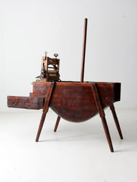 antique Brighton wringer with laundry wash stand