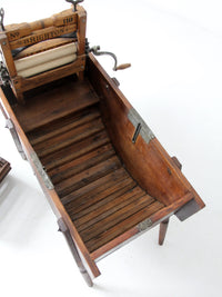 antique Brighton wringer with laundry wash stand