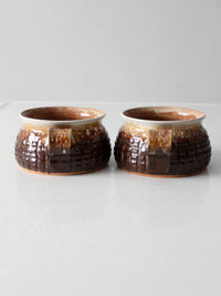 vintage studio pottery mugs pair