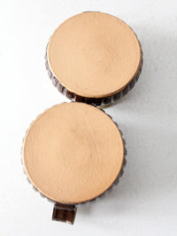 vintage studio pottery mugs pair