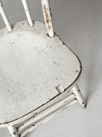 antique white spindle back chairs pair