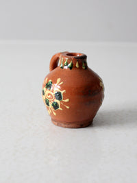 vintage Eastern European slipware mini jug