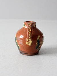 vintage Eastern European slipware mini jug