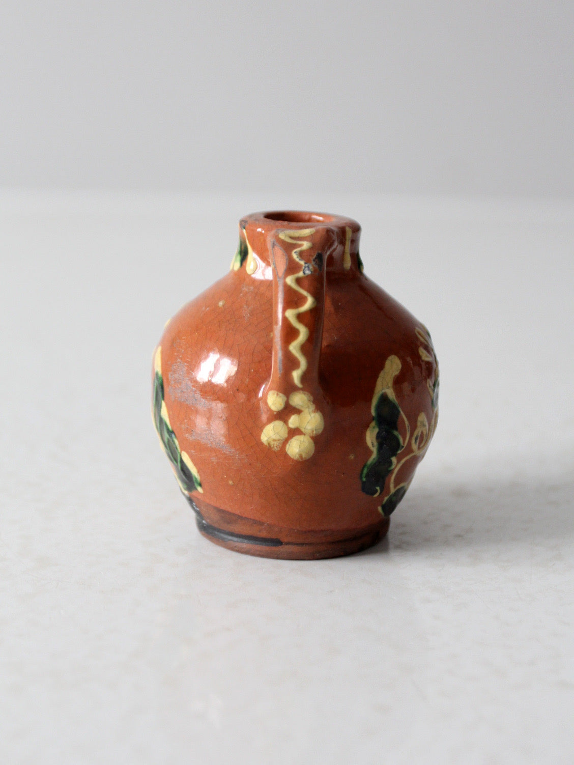 vintage Eastern European slipware mini jug