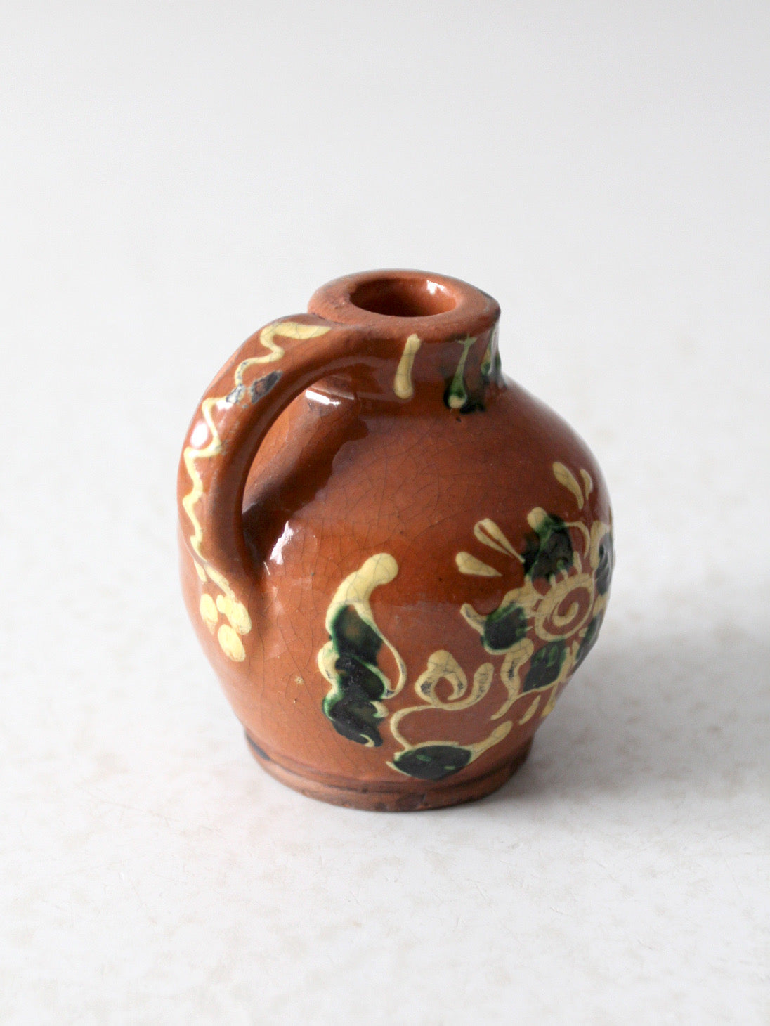 vintage Eastern European slipware mini jug