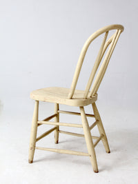 antique painted bow back spindle chair