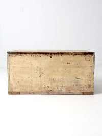 antique flat top trunk