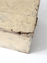 antique flat top trunk