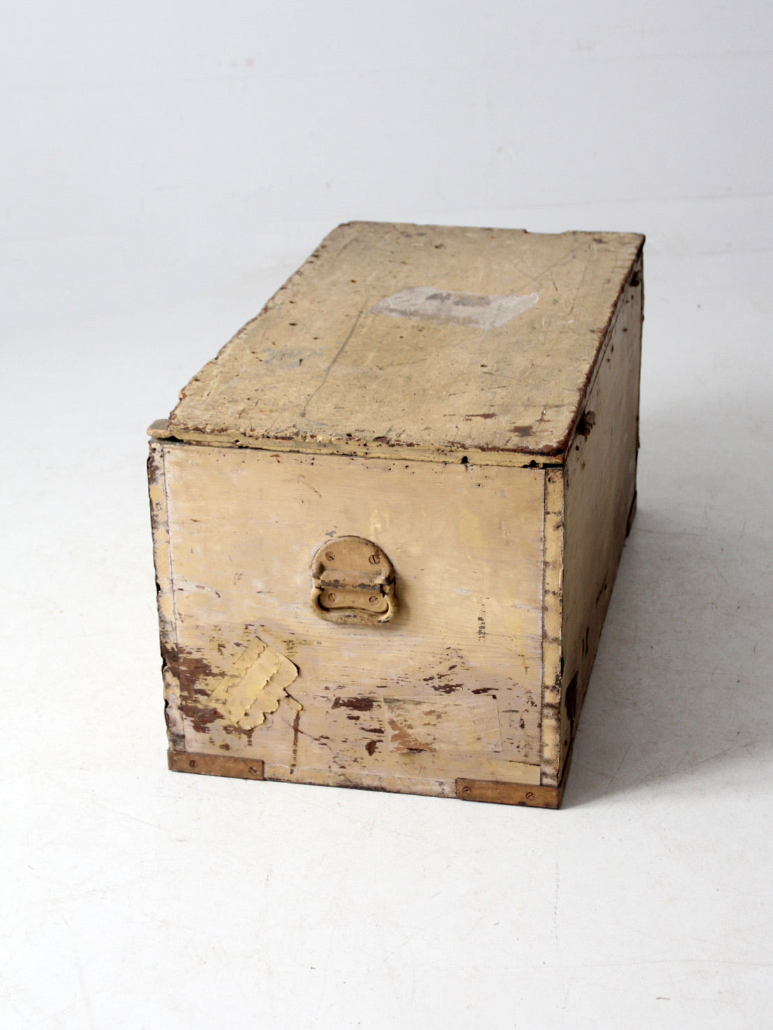 antique flat top trunk