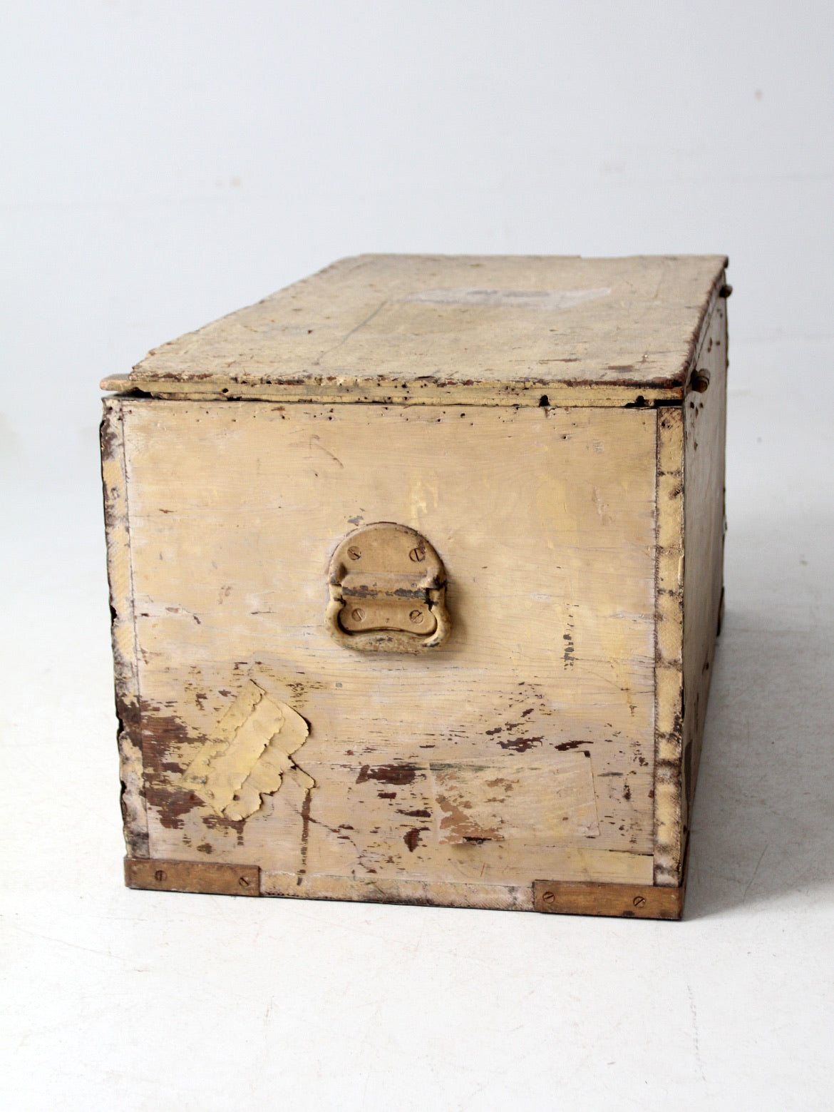 antique flat top trunk