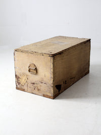 antique flat top trunk