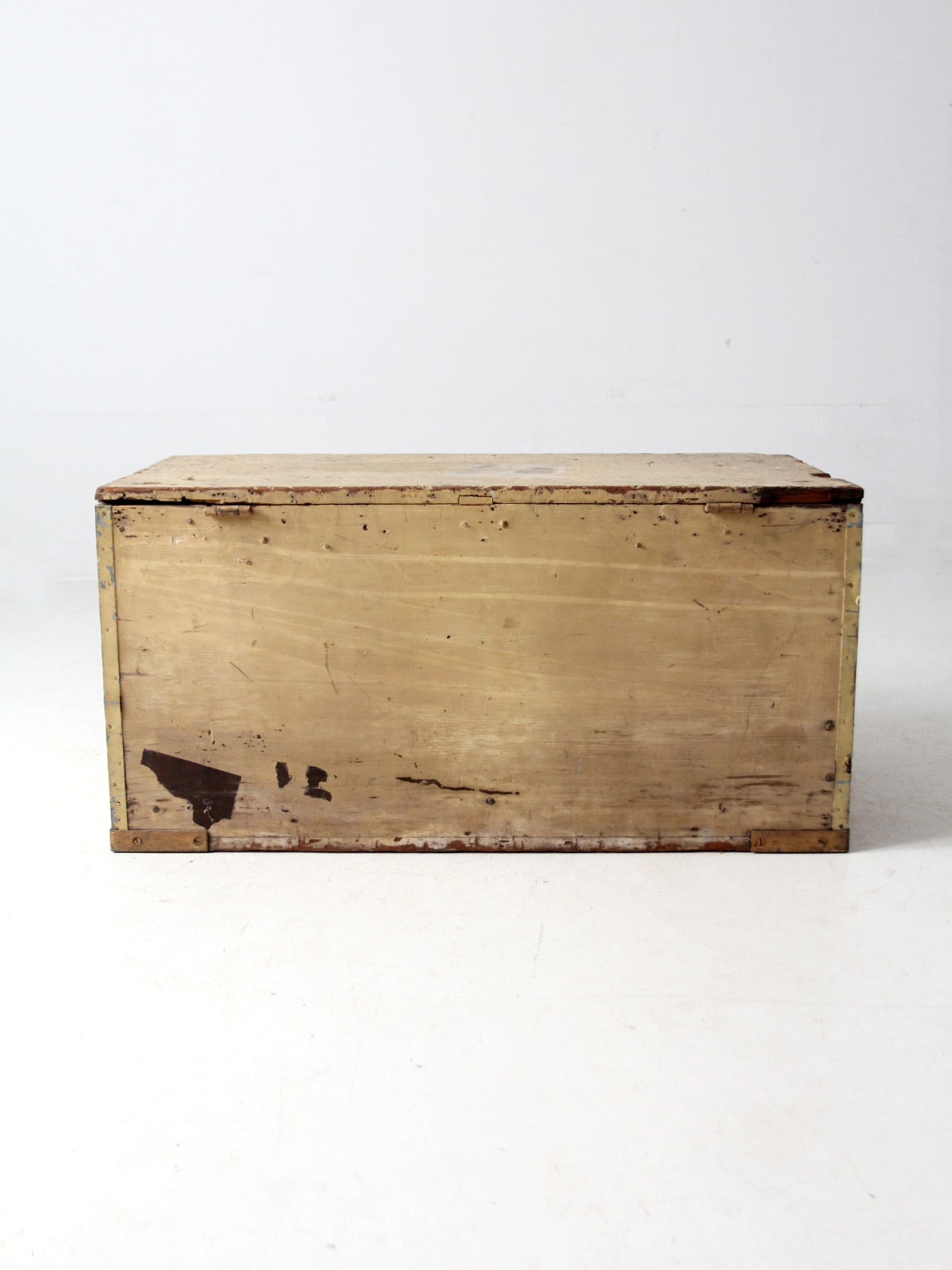 antique flat top trunk