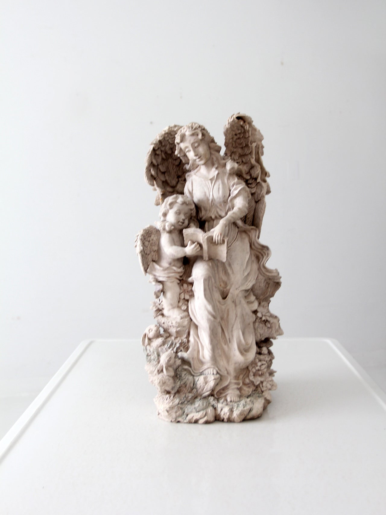 vintage garden angel sculpture