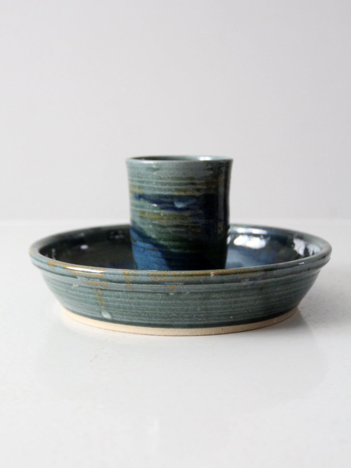 vintage studio potttery chicken roaster