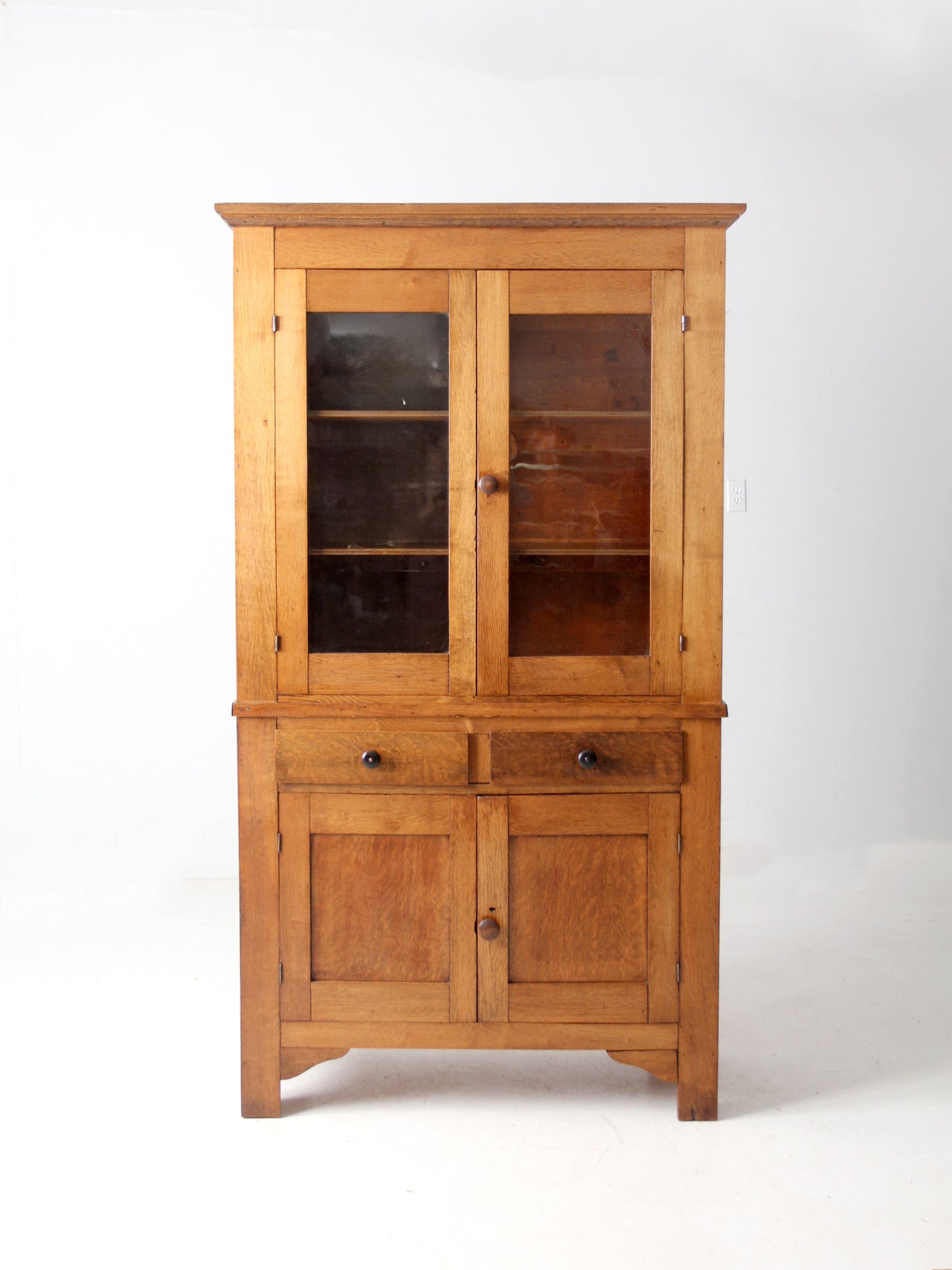 antique early 20th century farmhouse cabinet