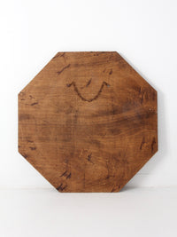 vintage Stop sign with barn wood frame