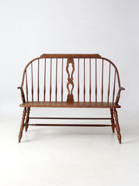vintage Temple Stuart “Scout Collection” bow-back windsor bench