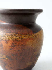 mid century Royal Haeger Earthen Wrap pottery vase