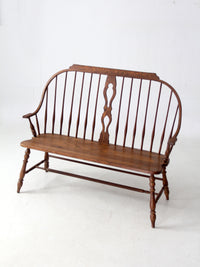 vintage Temple Stuart “Scout Collection” bow-back windsor bench