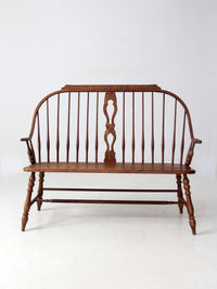 vintage Temple Stuart “Scout Collection” bow-back windsor bench