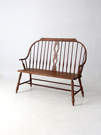 vintage Temple Stuart “Scout Collection” bow-back windsor bench
