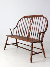 vintage Temple Stuart “Scout Collection” bow-back windsor bench