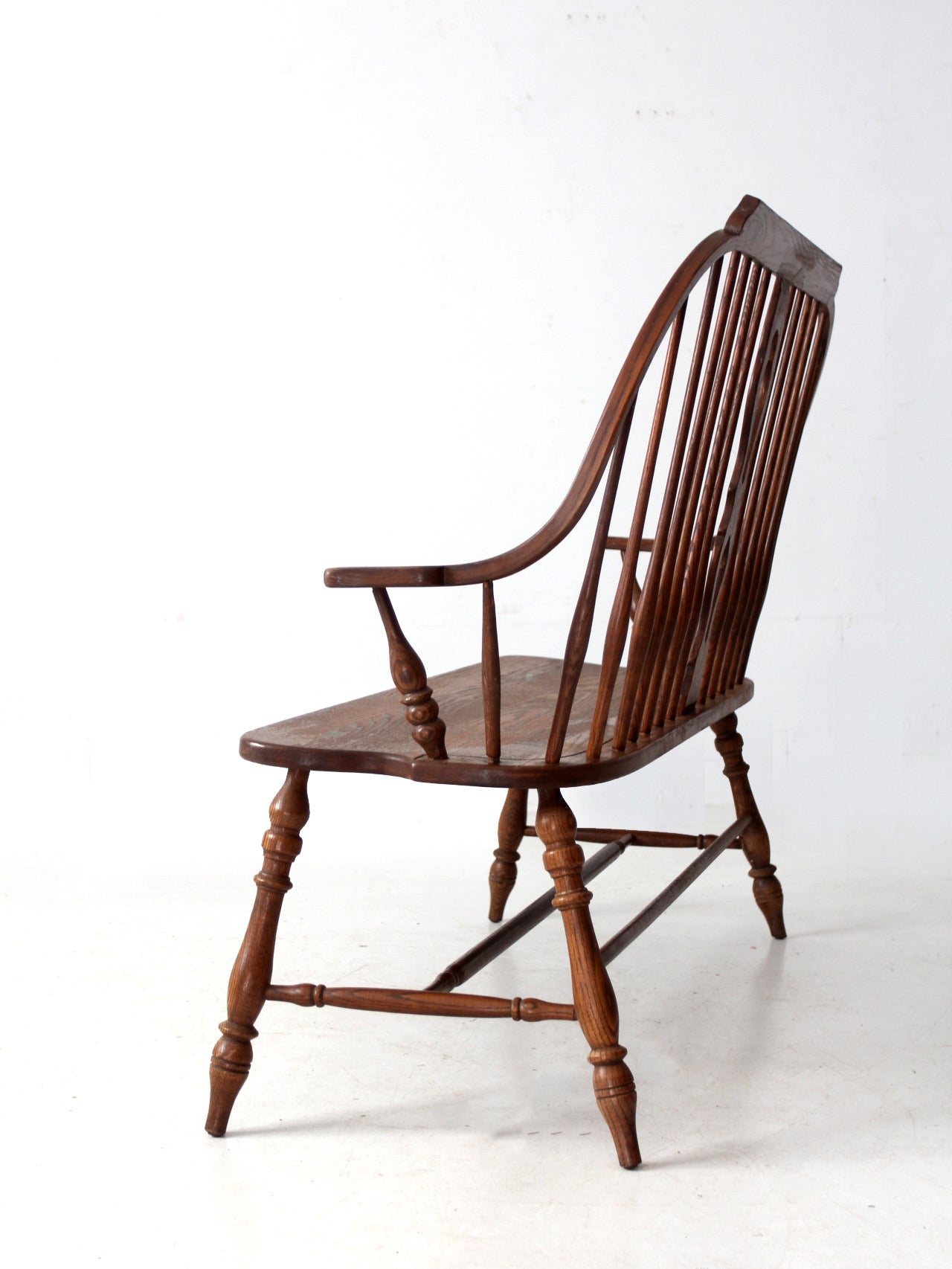 vintage Temple Stuart “Scout Collection” bow-back windsor bench