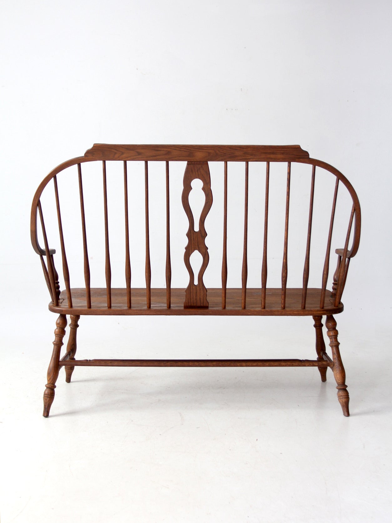 vintage Temple Stuart “Scout Collection” bow-back windsor bench