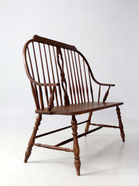 vintage Temple Stuart “Scout Collection” bow-back windsor bench