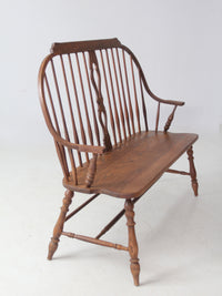 vintage Temple Stuart “Scout Collection” bow-back windsor bench