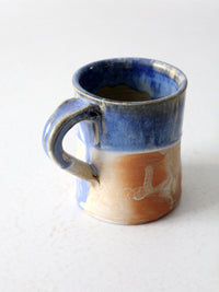 vintage studio pottery mug