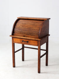 antique child's roll-top secretary desk