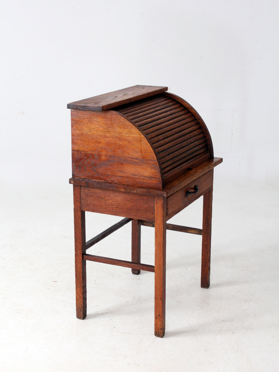 antique child's roll-top secretary desk