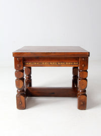 vintage lodge style end table