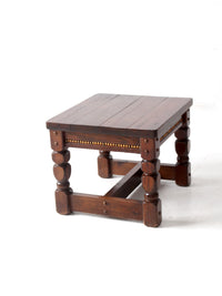 vintage lodge style end table