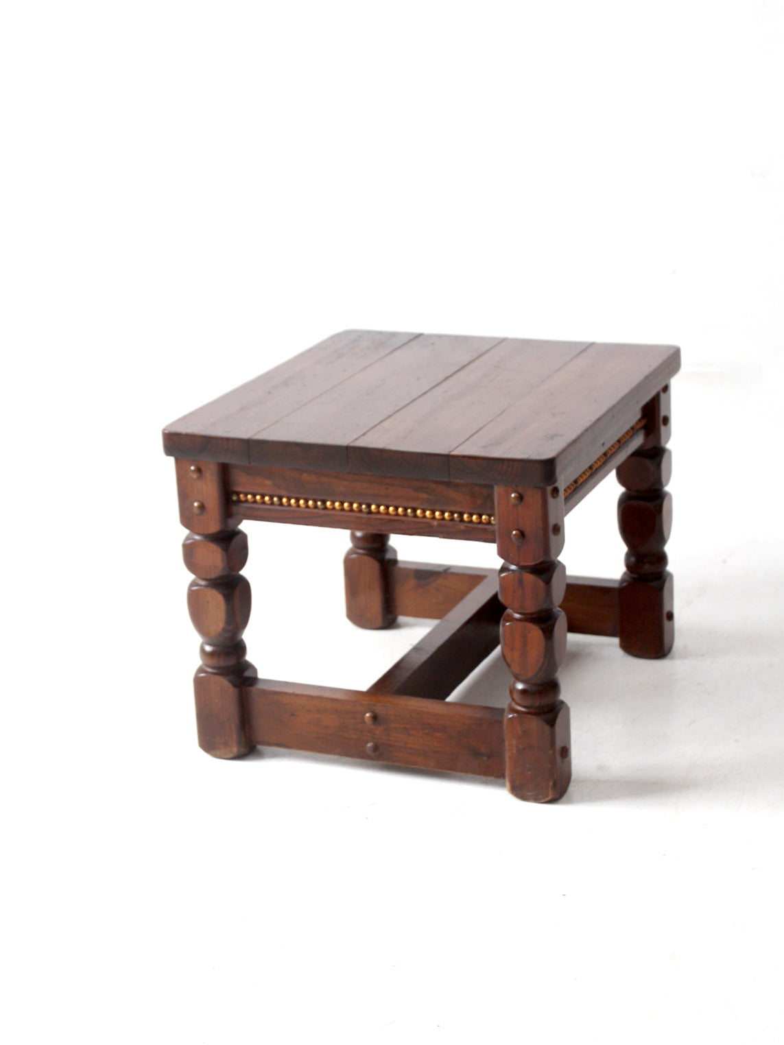 vintage lodge style end table