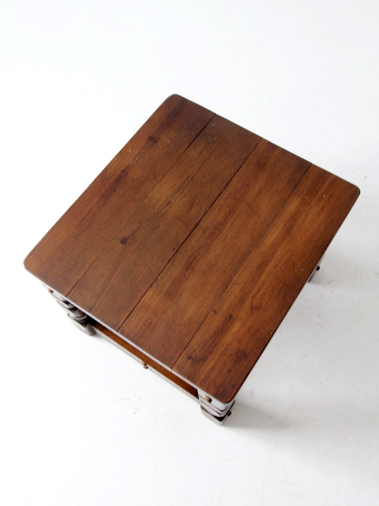 vintage lodge style end table