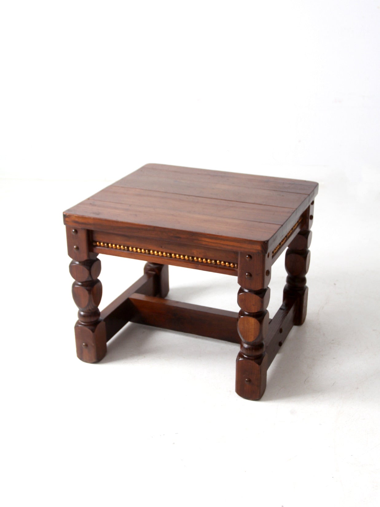 vintage lodge style end table