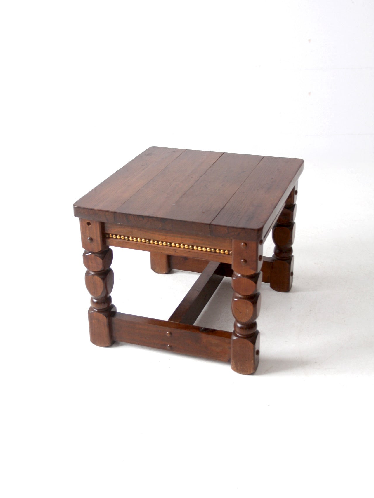 vintage lodge style end table