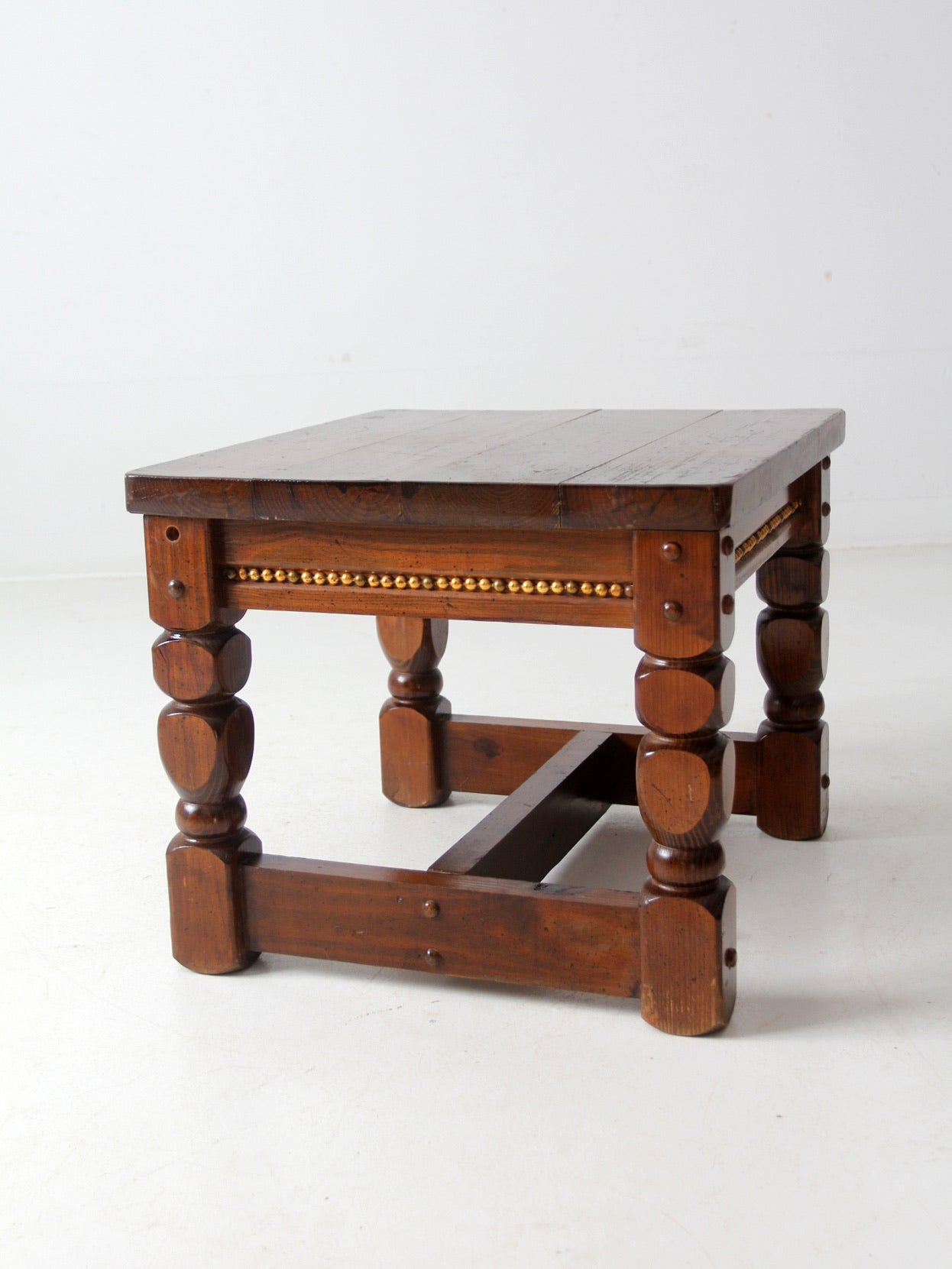 vintage lodge style end table