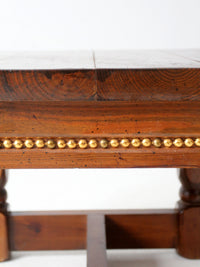 vintage lodge style end table