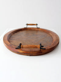 vintage rustic wood tray