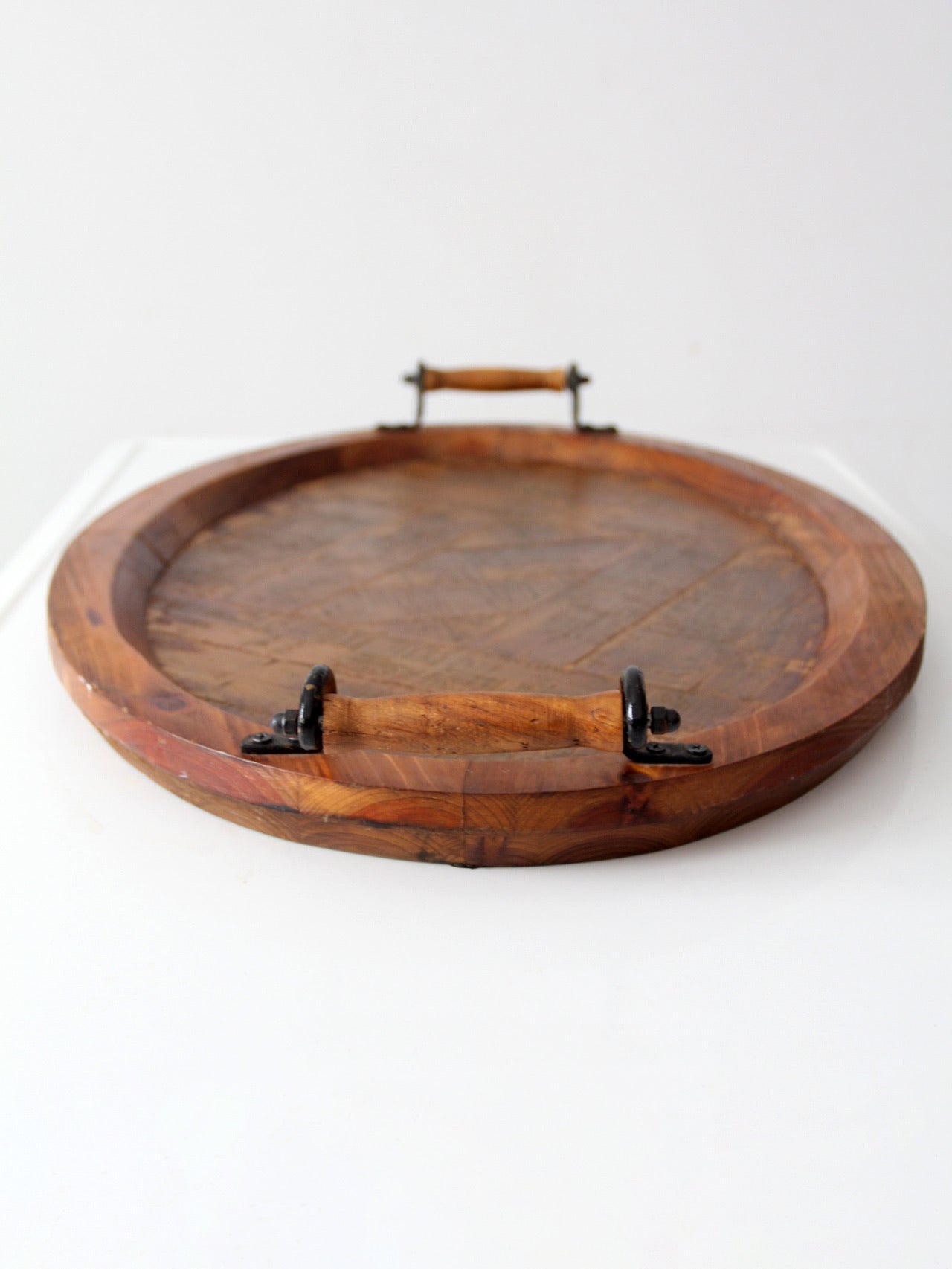 vintage rustic wood tray