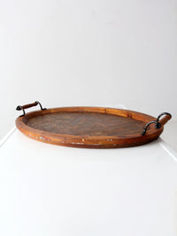 vintage rustic wood tray