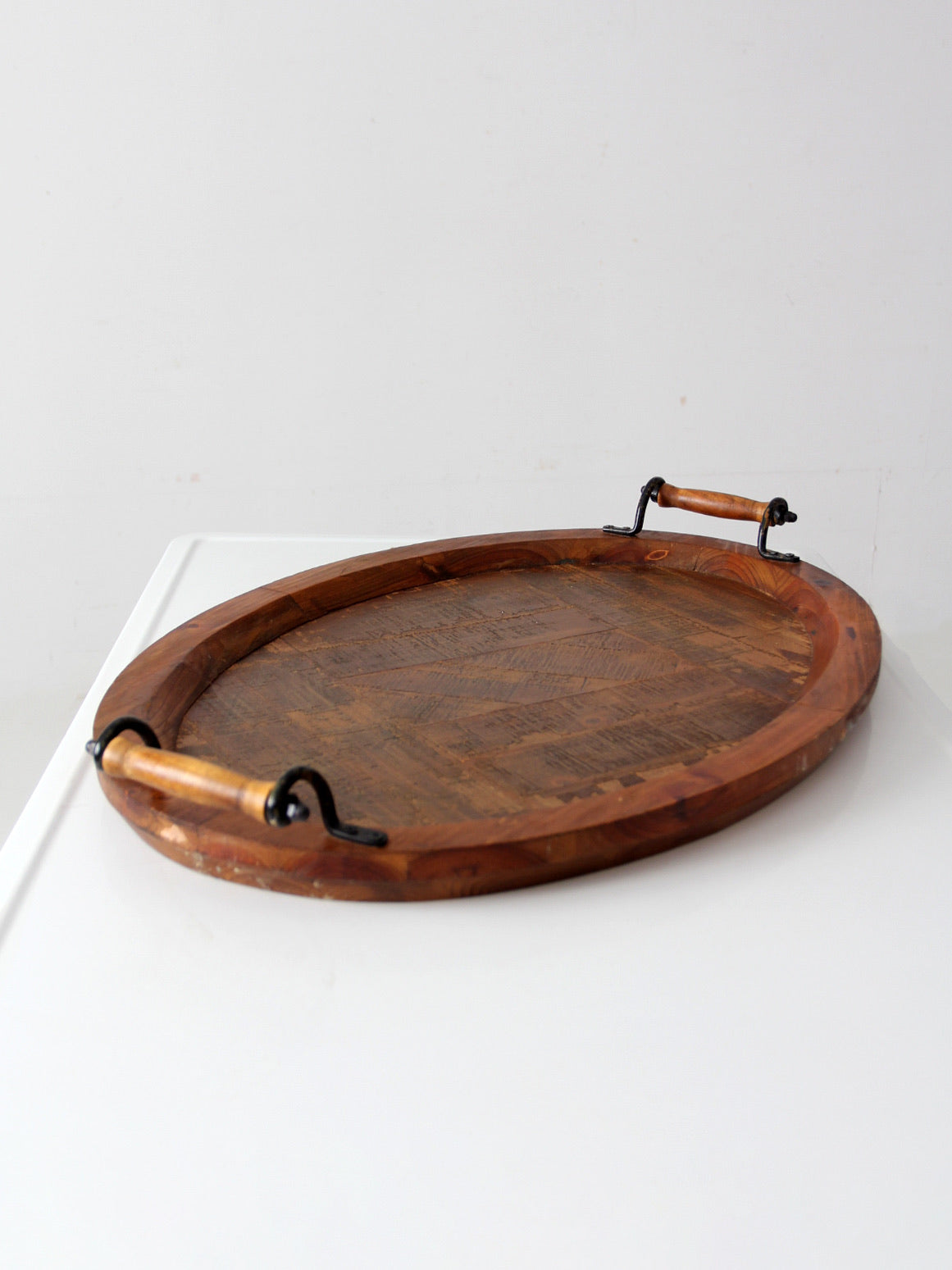 vintage rustic wood tray
