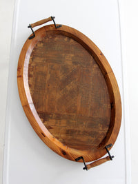 vintage rustic wood tray