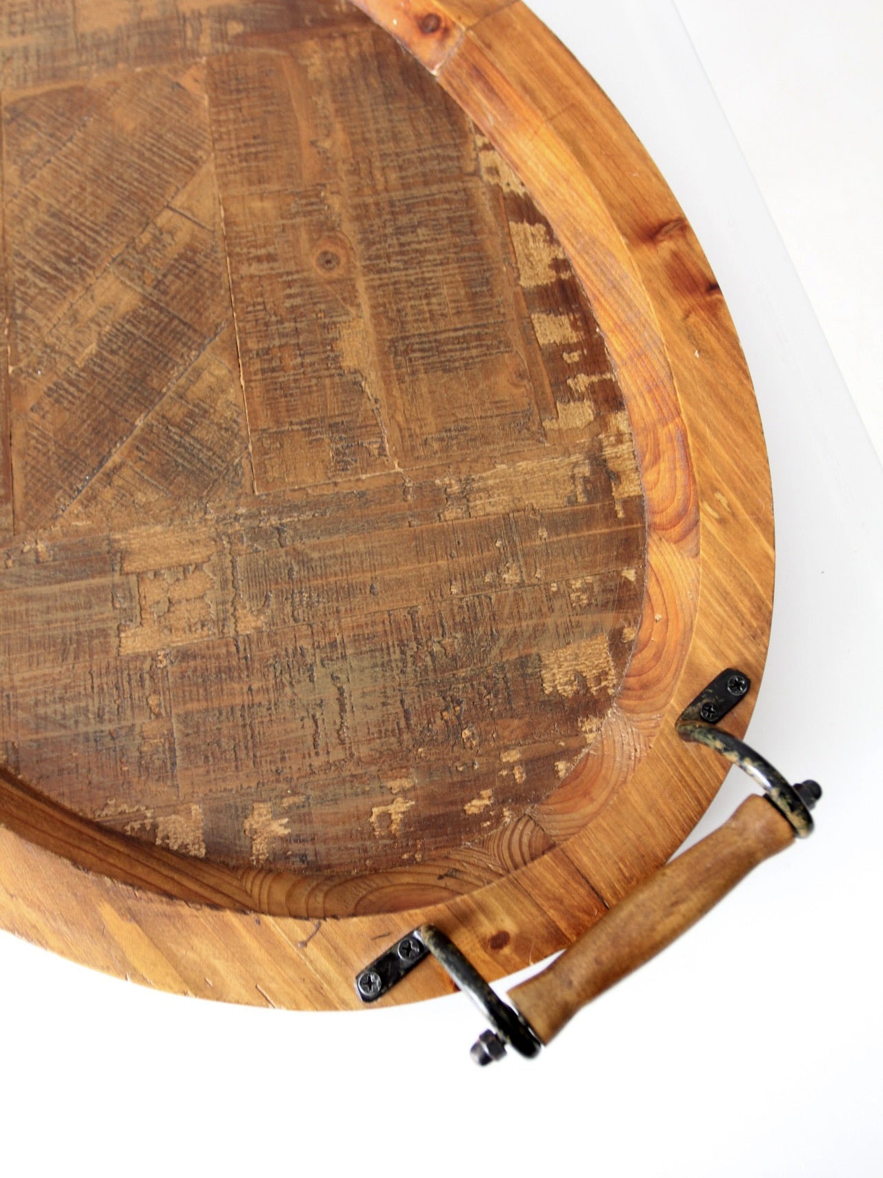 vintage rustic wood tray
