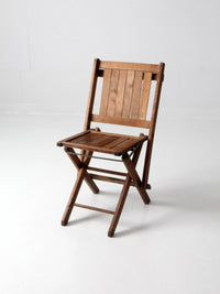 vintage wood folding chair