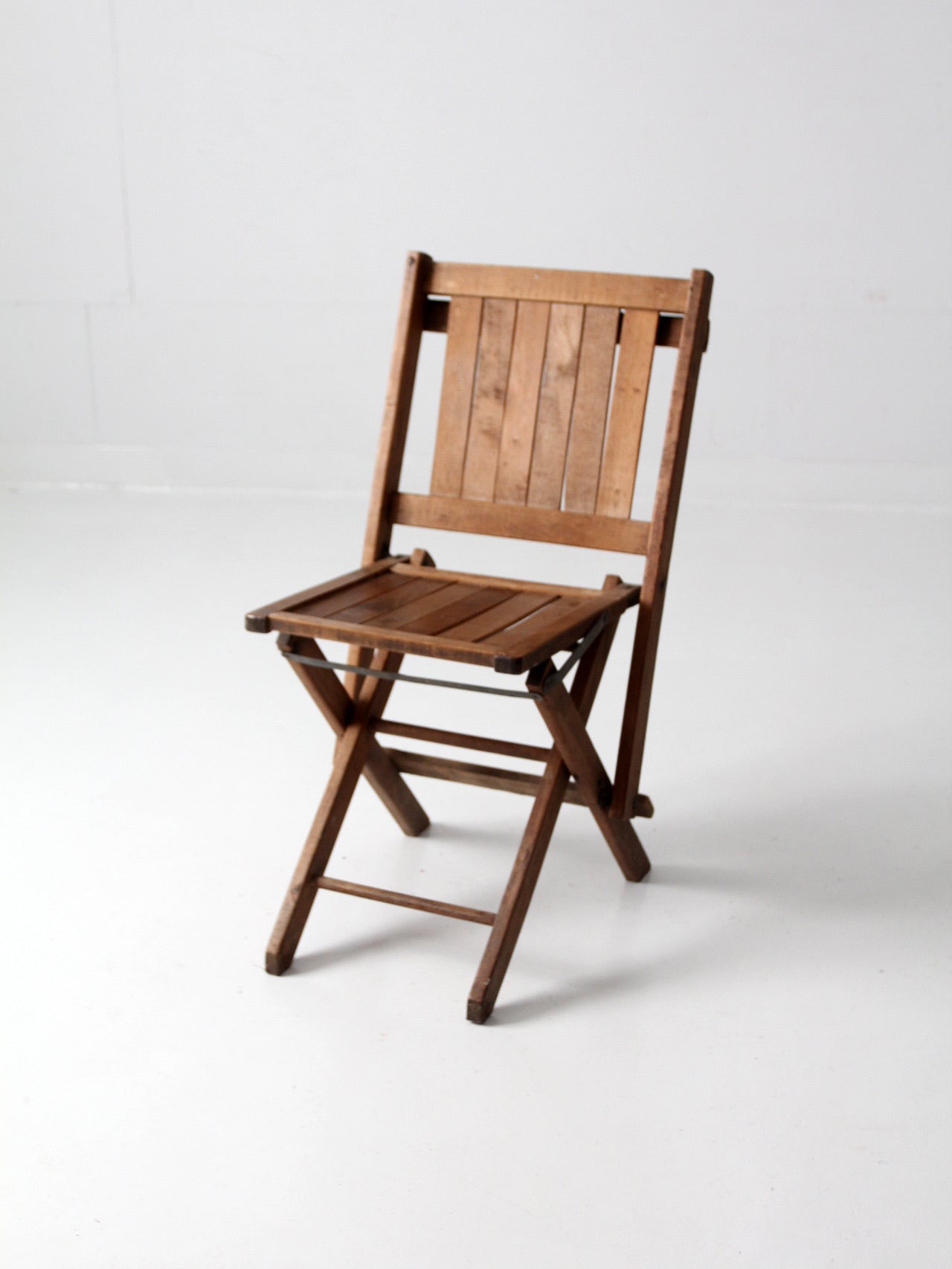 vintage wood folding chair