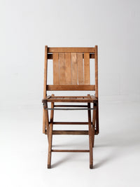 vintage wood folding chair